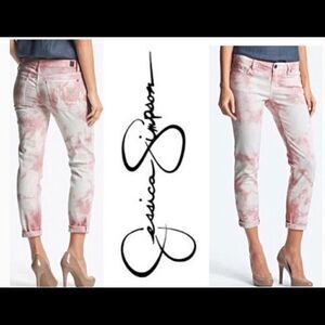 Jessica Simpson Forever Low Rise Pk/Wht Tie Dye 28